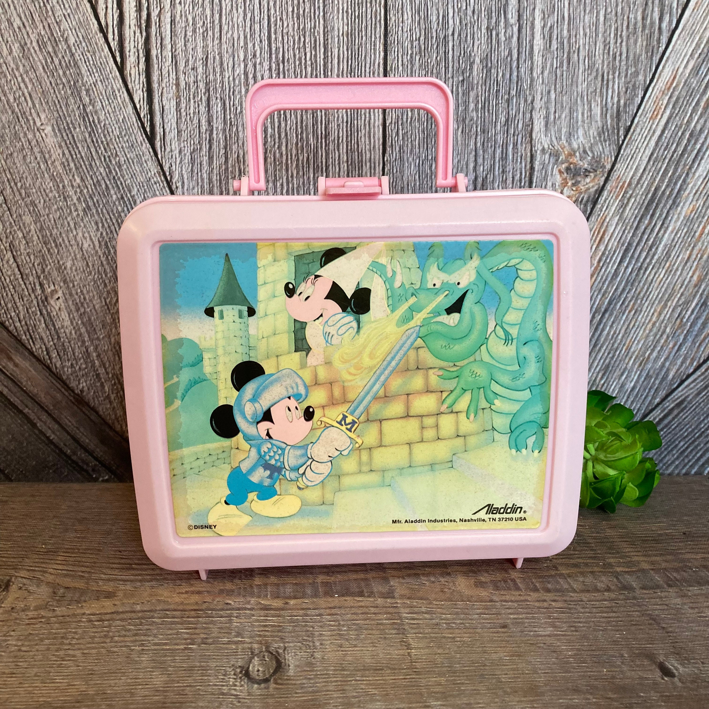 Mickey Mouse Lunch Box vintage 90's Disney Rapunzel Mickey Minnie