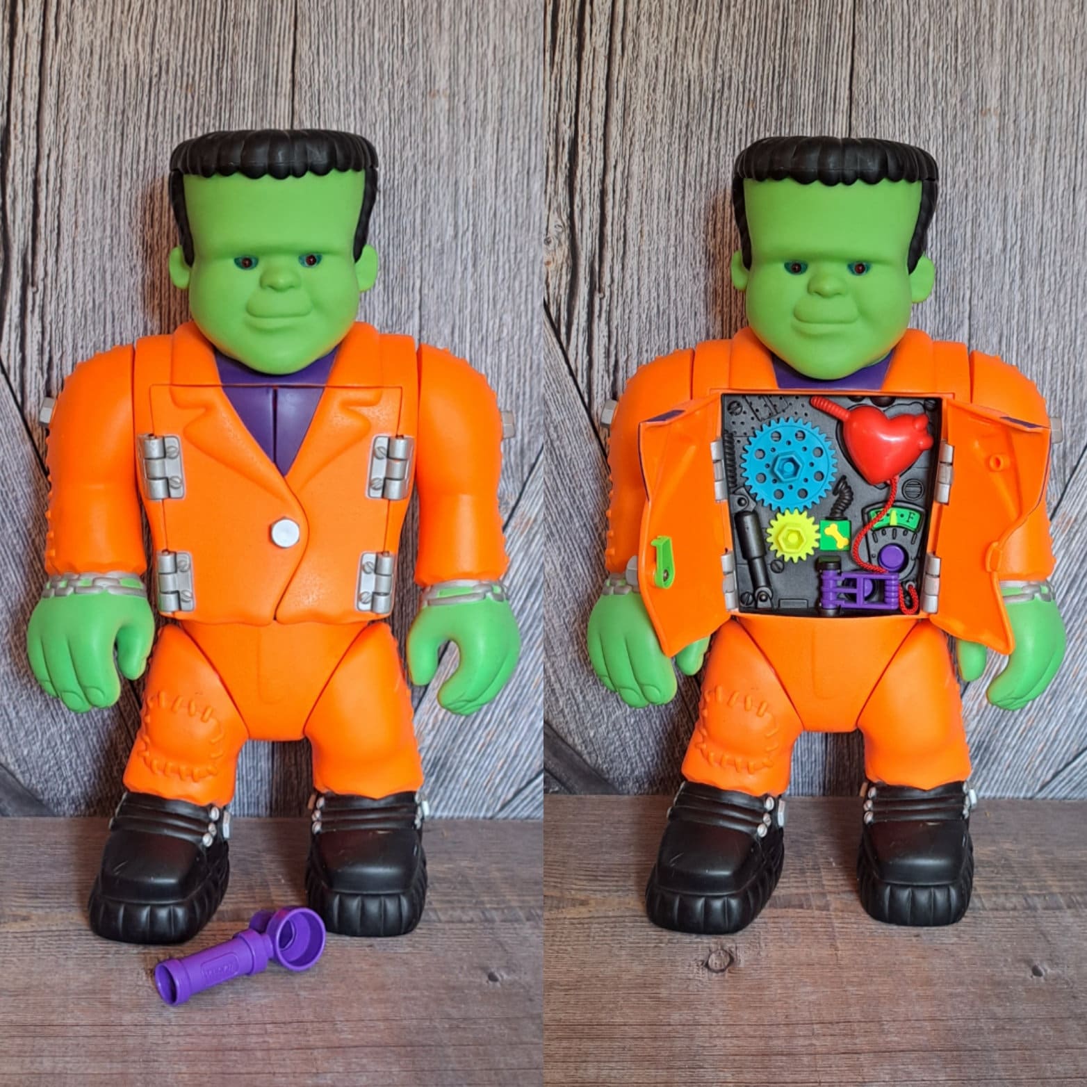 Vintage 1992 Playskool Big Frank Frankenstein Style Toy, Talking