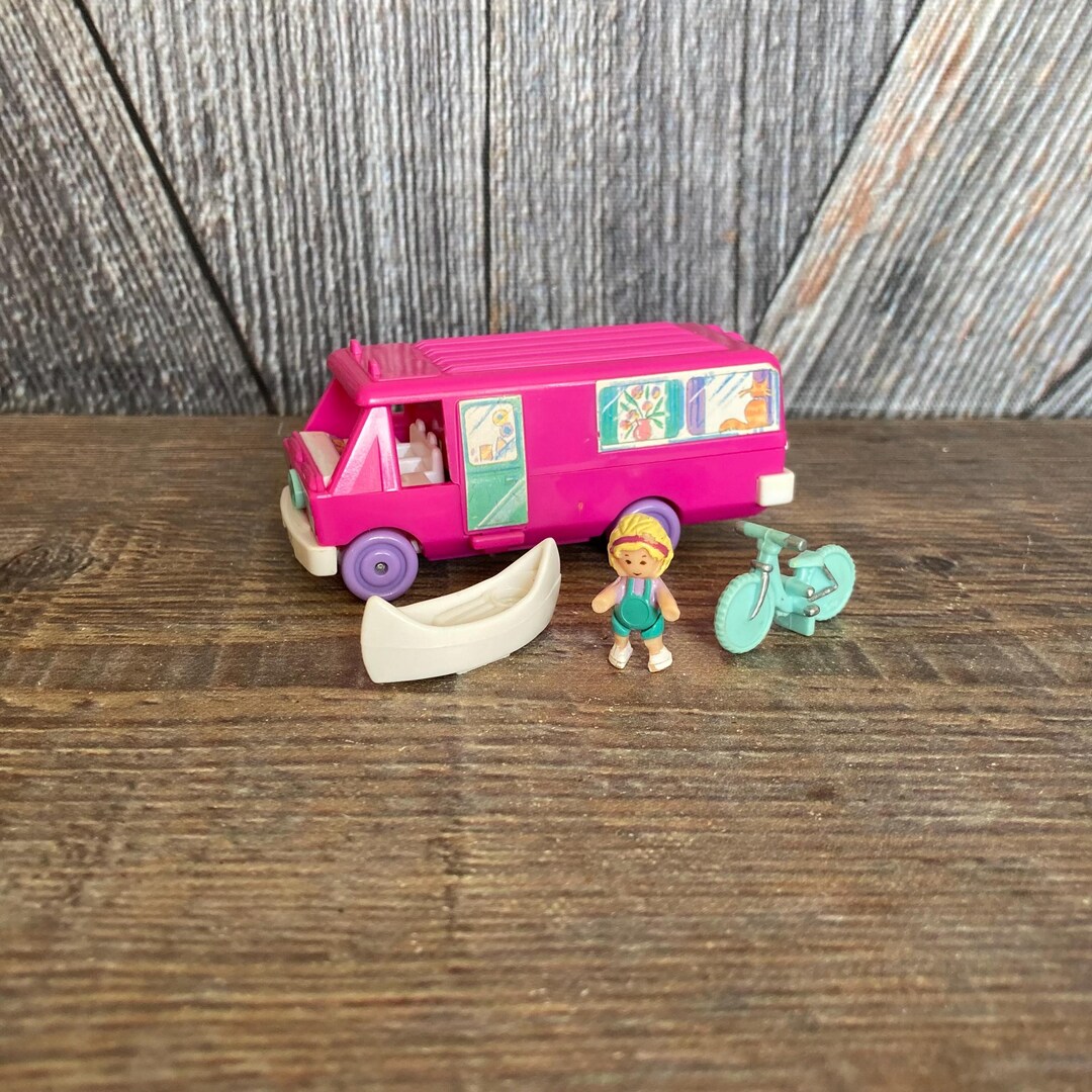 Vintage Polly Pocket Set {home on the Go RV Camper Compact Polly Pocket ...