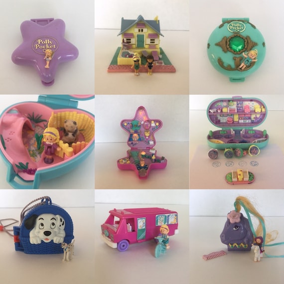 Vintage Aladdin Polly Pocket Set COMPLETE Aladdin Agrabah Market