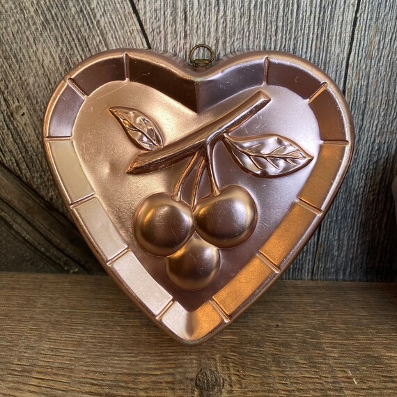 Vintage Jello Molds Copper Metal Farmhouse Decor Wall Hanging