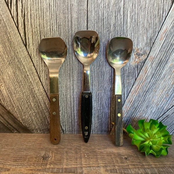 Vintage Ice Cream Scoop Metal Ice Cream Spoon Scooper Dipper Farmhouse Kitchen Wedding Gift Kitchen Gadget Aluminum Ice Cream Scoop Pick 1