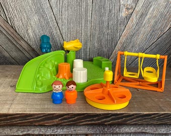 Vintage Fisher Price Little People Merry-go-round With Box