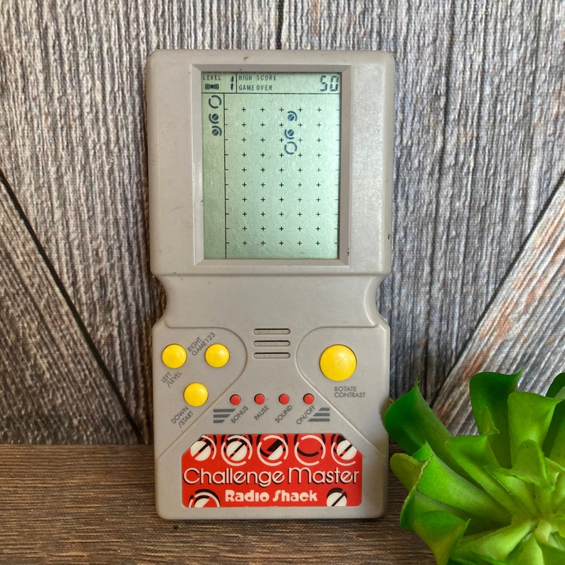 Vintage Challenge Master Video Game Radio Shack LCD 90s Toys Electronics Toy Story Handheld Electronic Game Boy 90s toy Vintage Toy image 2