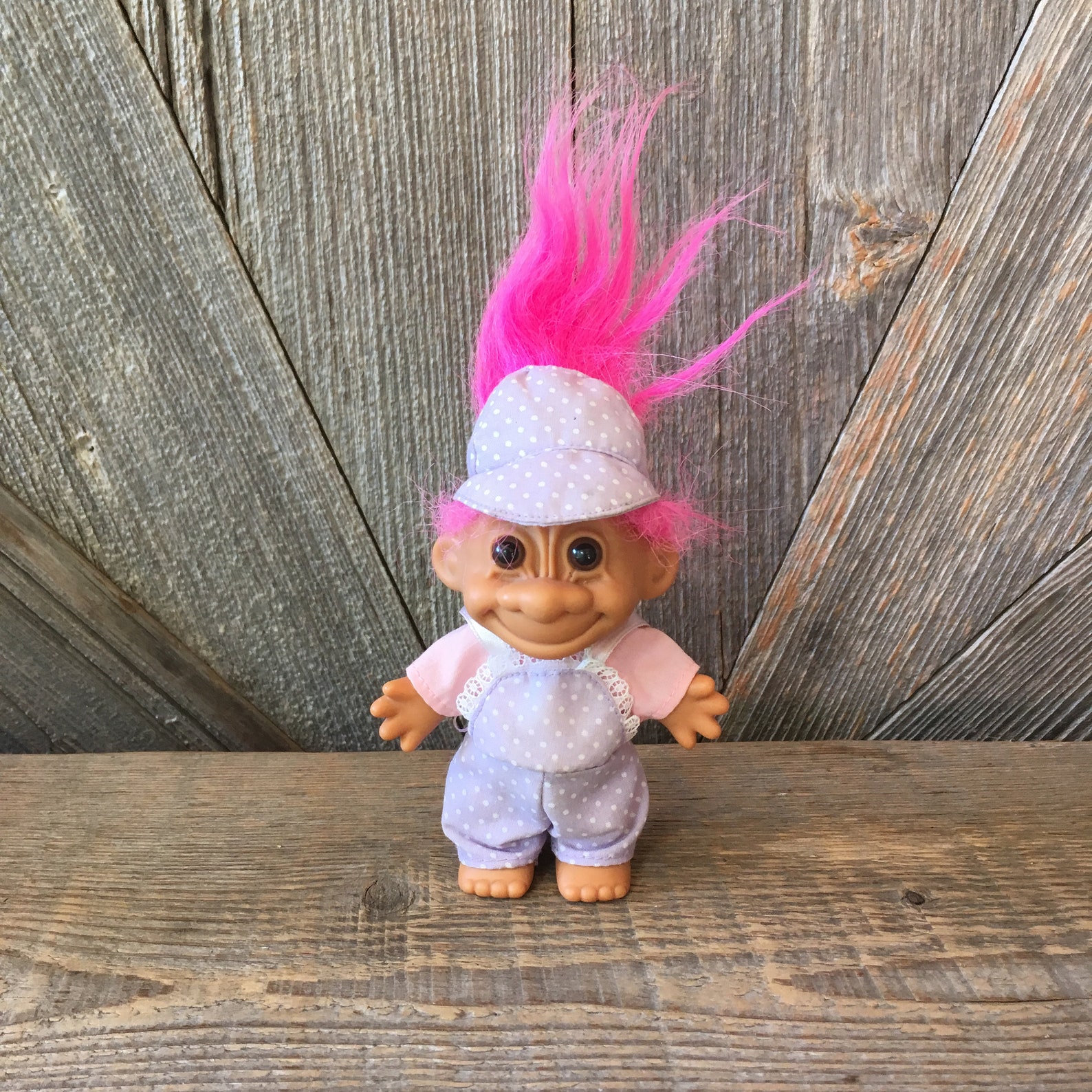 Vintage Troll Doll baby Sailor Troll With Pink Hair Purple Etsy