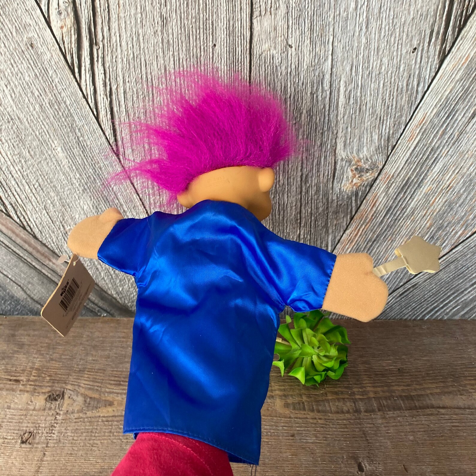 Vintage Wizard Troll Puppet Doll 90s Magic Wizard Want Hand Etsy