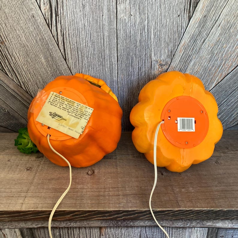 Vintage Foam Pumpkin Light Carved Foam Blow Mold 90s Trick or Treat ...