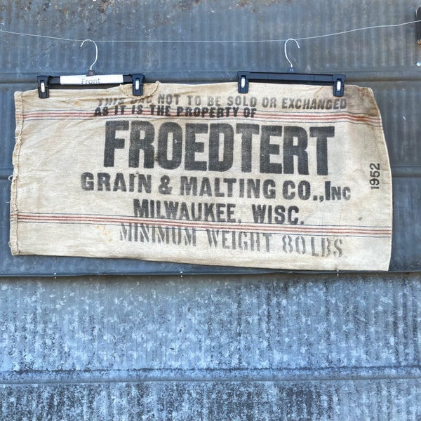 Vintage Grain Bag Etsy