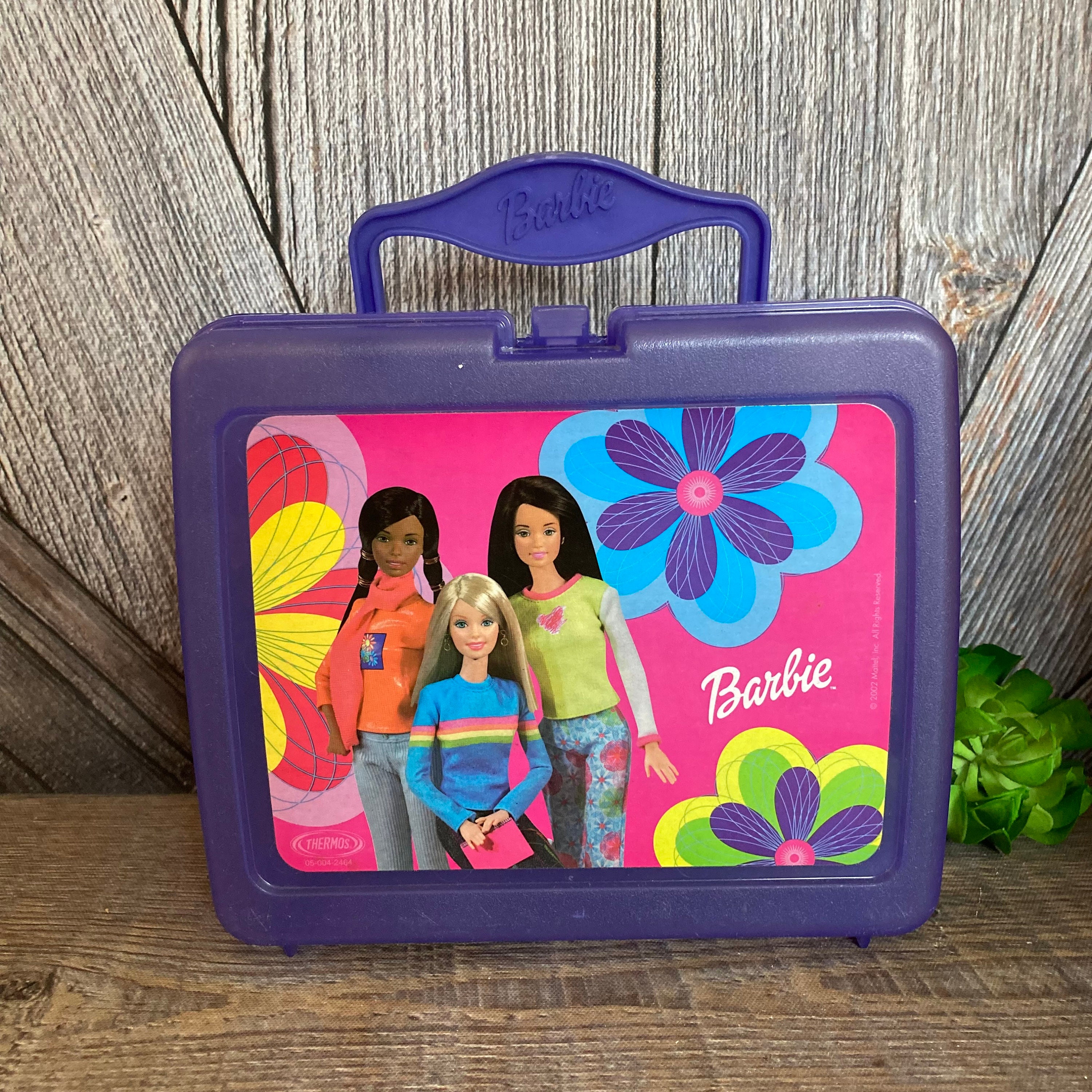 Barbie Lunch Box Barbie Fun for Girls vintage 2002 Y2K Plastic Lunch Box  Kid School Set Barbie Doll Floral 90's Storage Box Ellathesella -   Sweden