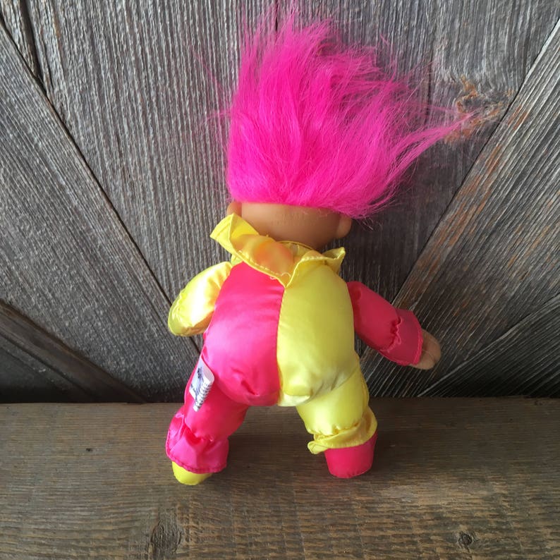 Vintage Troll Doll Clown Troll with Pink Hair Russ Berrie | Etsy