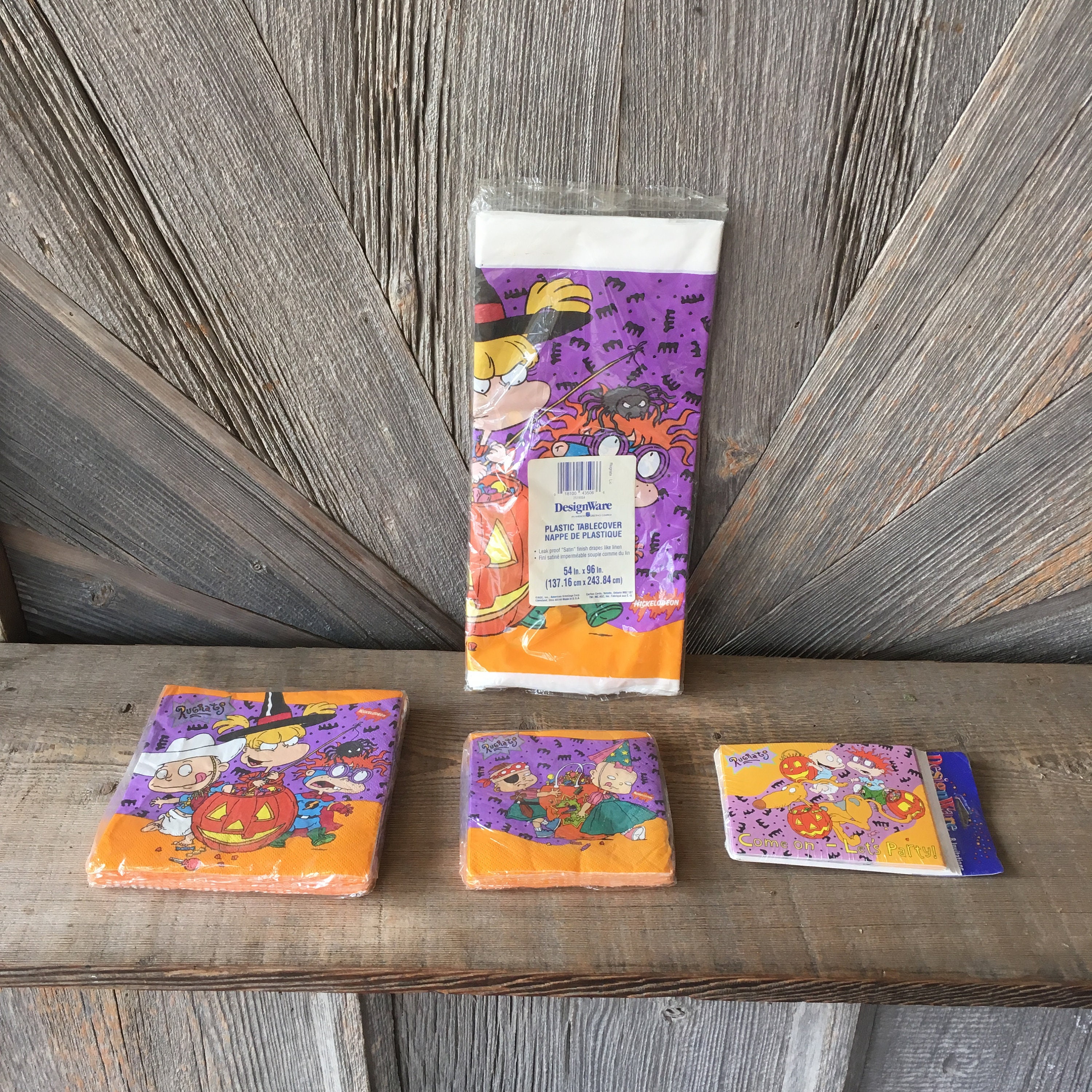 Rugrats Halloween Table Cover and Paper Napkins Vintage Nickelodeon 90s…