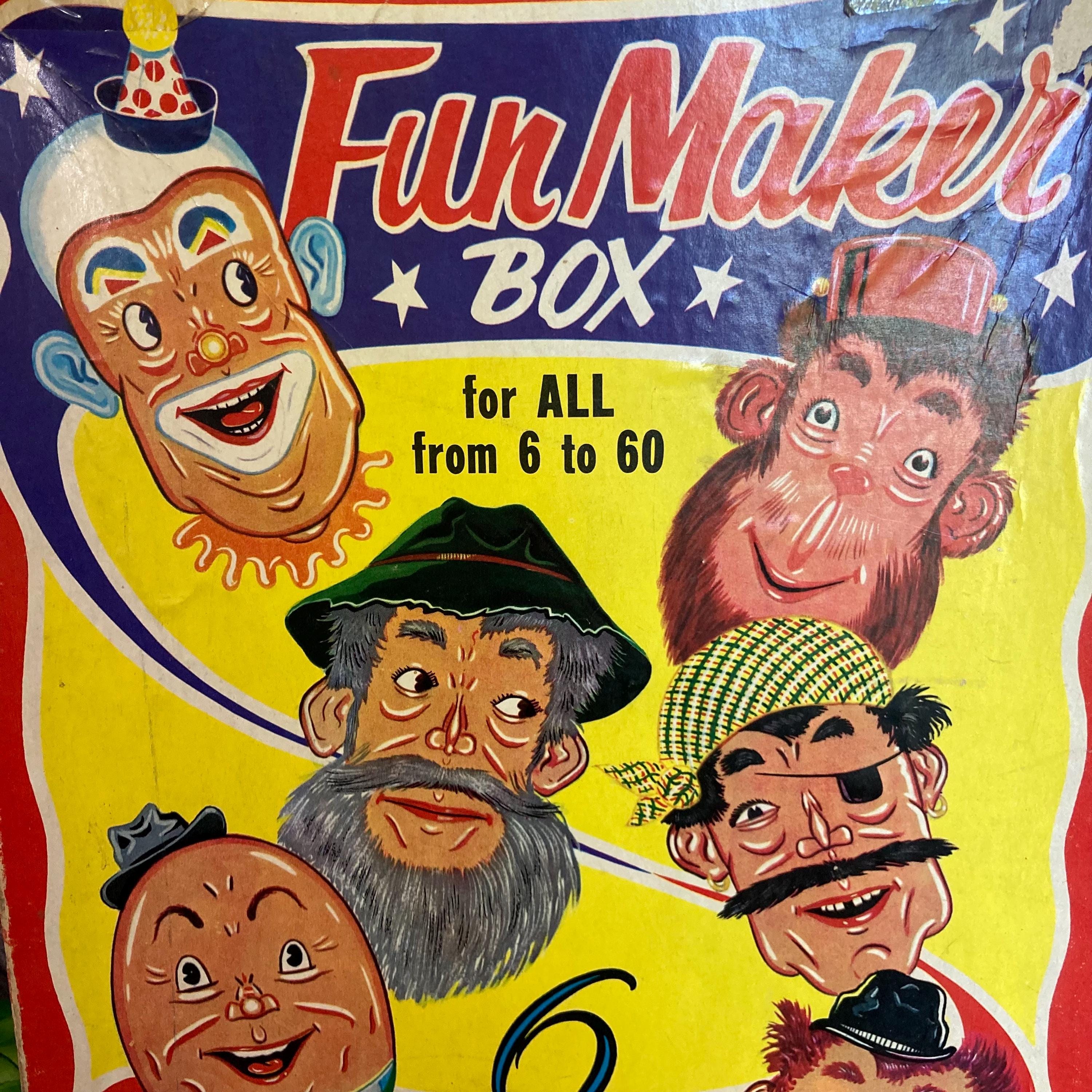 Fun Maker Vintage Fun Maker Box, 6 Faces With Interchangeable Features Make ...