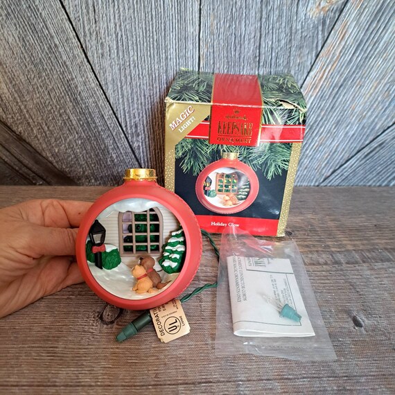 Vintage Magic Light Christmas Holiday Glow Ornament hallmark Etsy