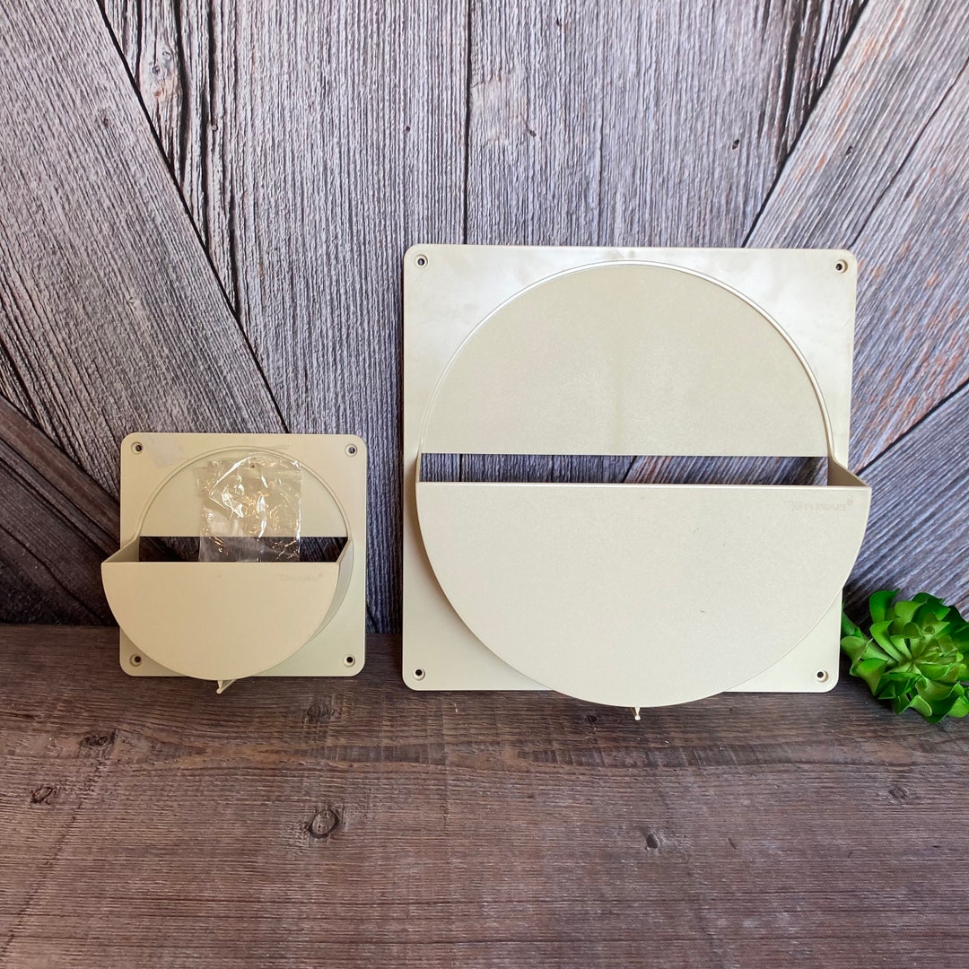 Vintage Tupperware Lid Holder Lid Organizer plastic Tupper Ware Lid