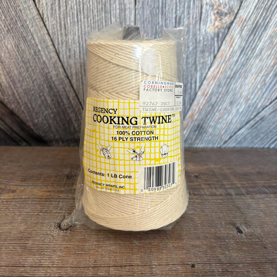 Vintage Spool of String, Regency Cooking Twine Meat Preparation Cotton ...