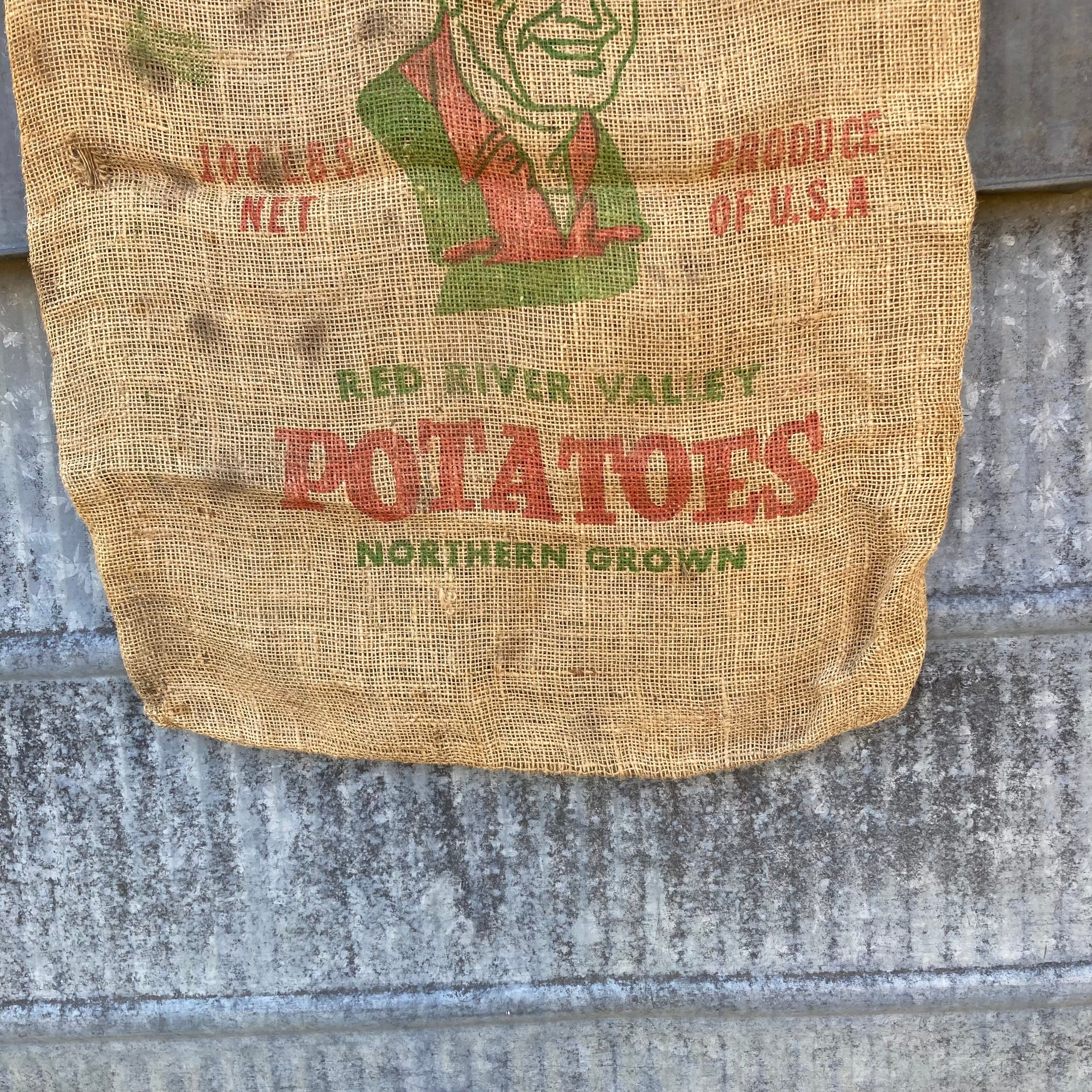 Vintage Farmers Finest Red River Valley Potatoes Burlap Sack   Etsy