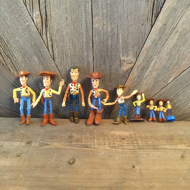 Toy Story Woody Action Figures Vintage Toys plastic Cowboy Etsy