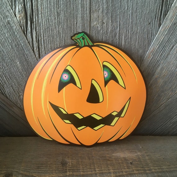 Vintage Halloween Pumpkin Decoration BEISTLE Large | Etsy