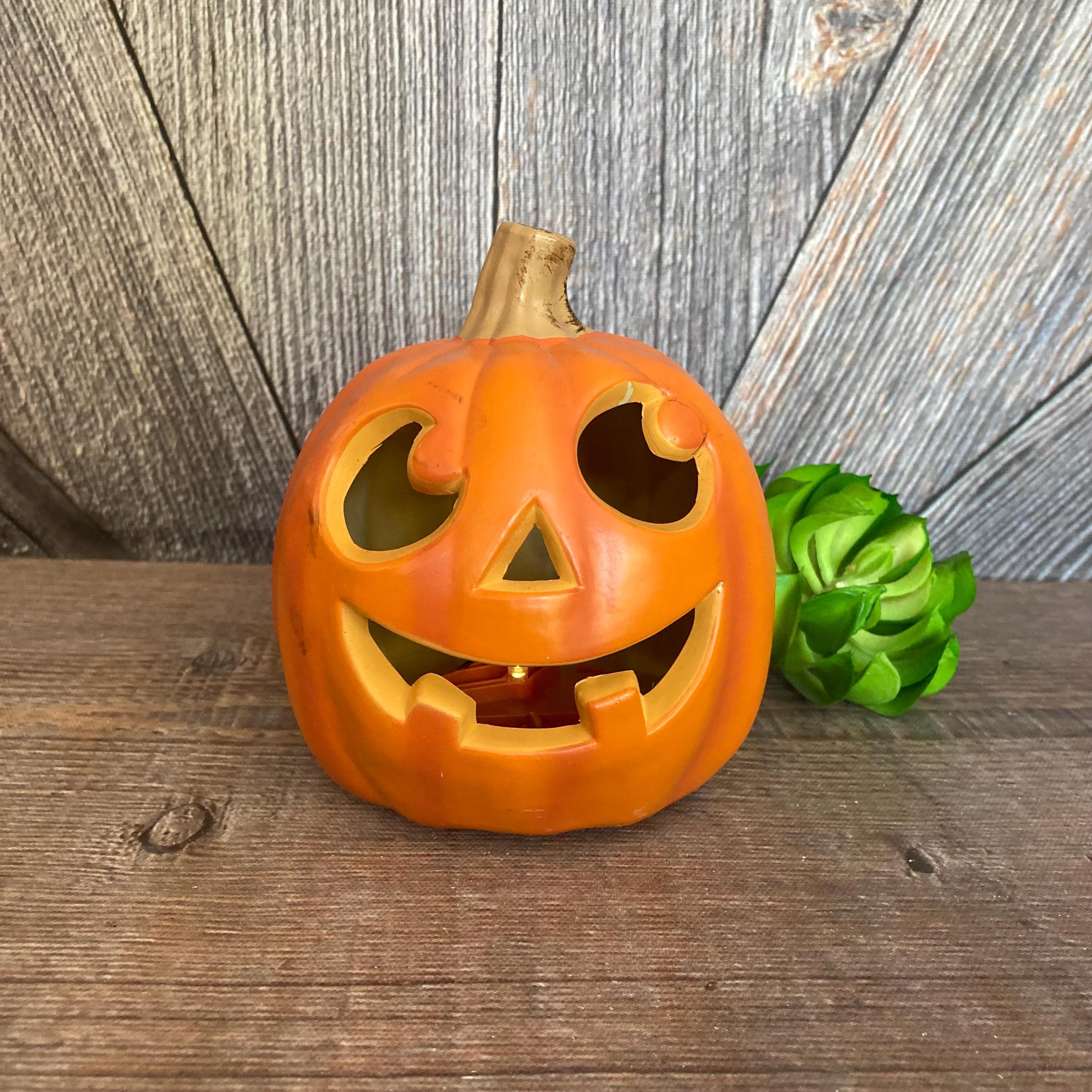 Halloween Pumpkin Light Battery Plastic Blow Mold Seasonal Visions