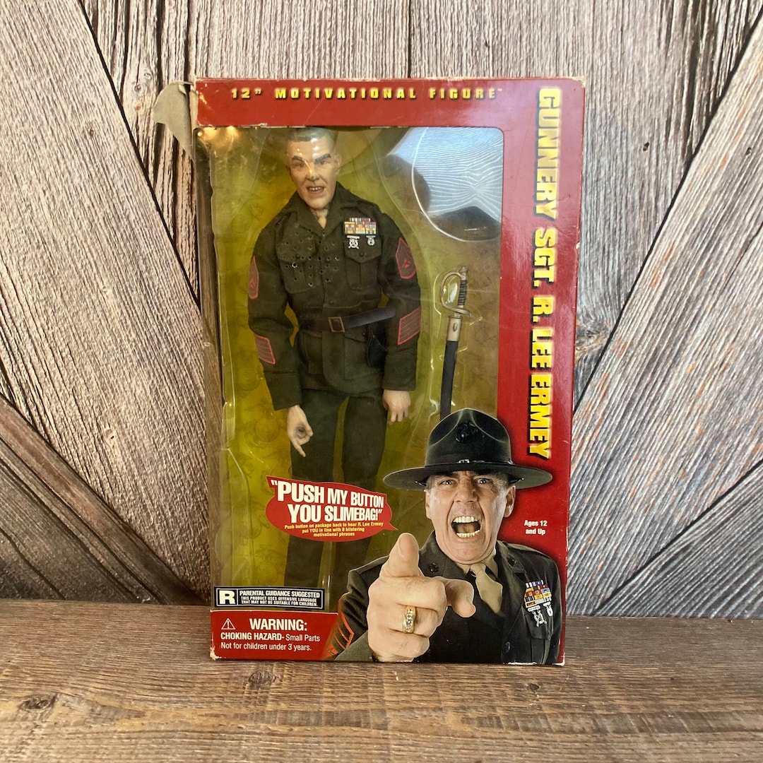 Vintage Gunnery Sgt R Lee Ermey Action Figure Motivational - Etsy