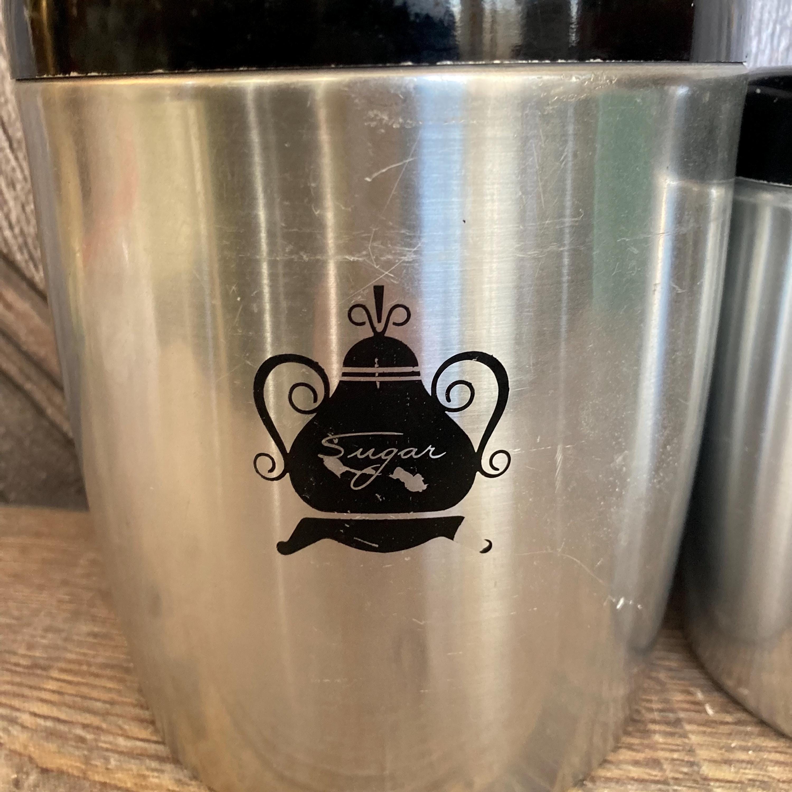 Vintage Canister Set {aluminum West Bend Sugar Coffee Set of 2