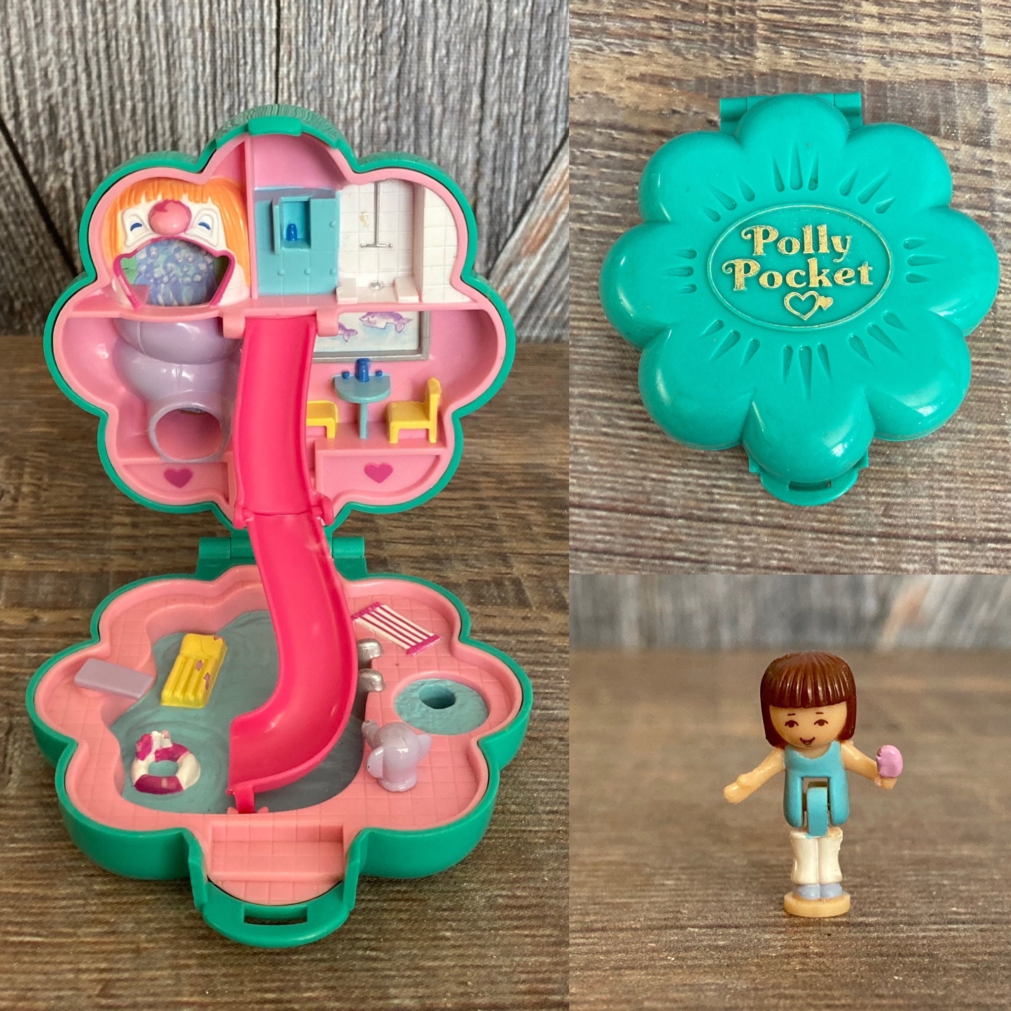 Tobogán Polly Pocket Parque De Diversiones Vintage Polly Pocket