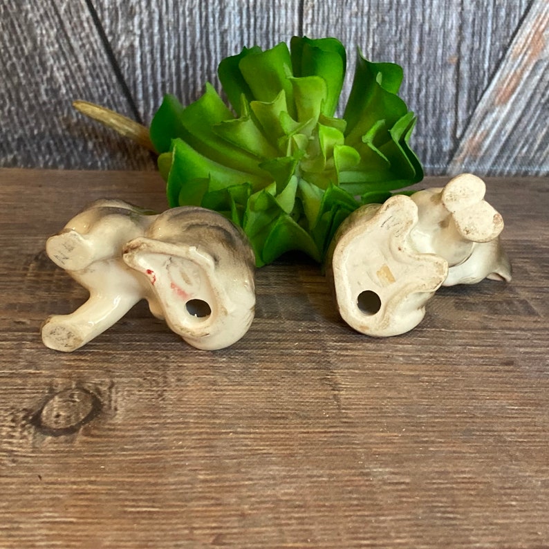 2 Vintage Cat Figurines Made in Japan Miniature 2.5 Inch Small Etsy