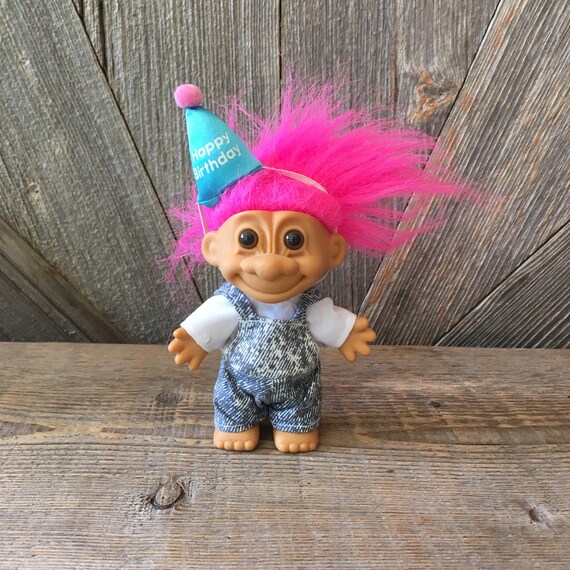 happy birthday troll doll