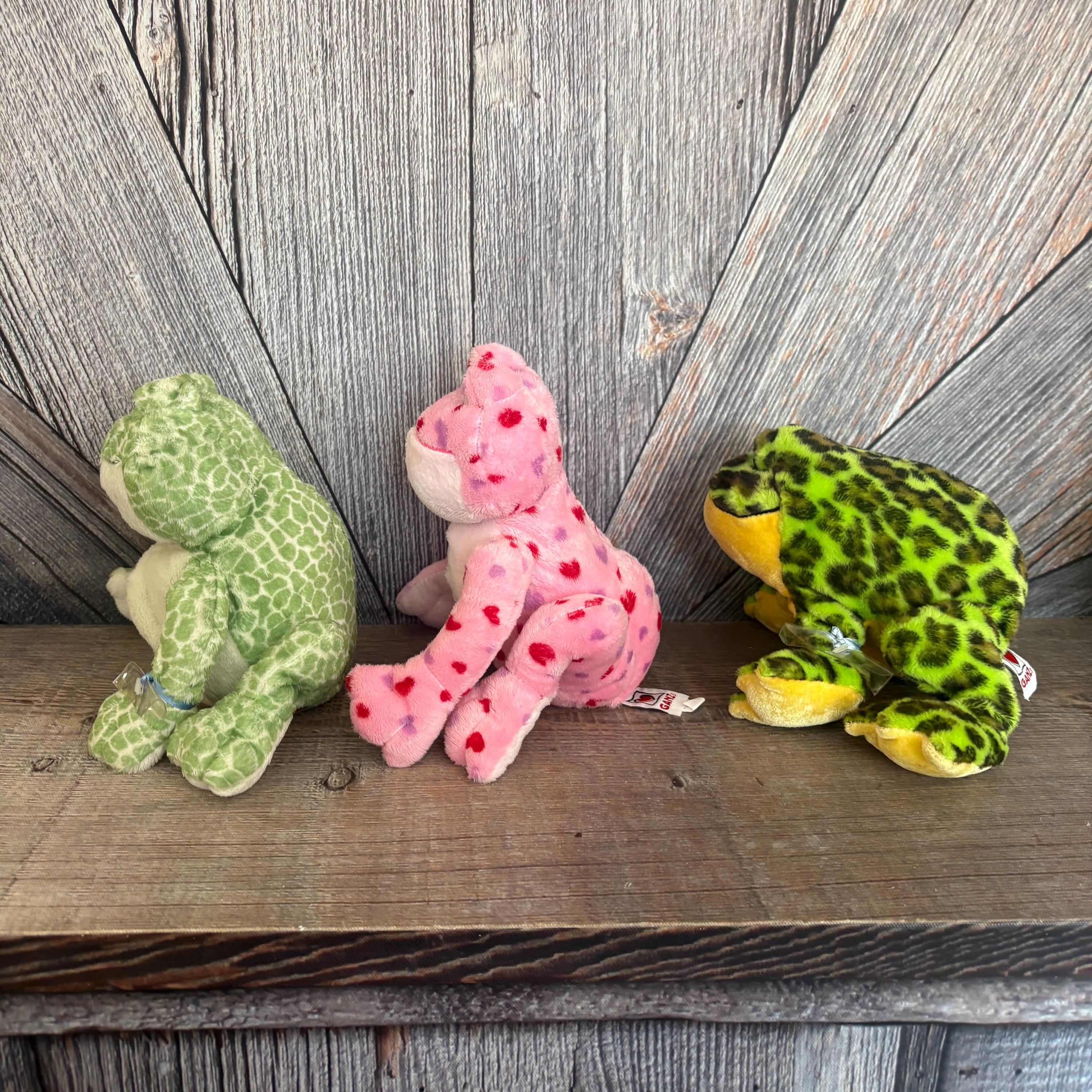Vintage Frog Webkinz Plush, Ganz 8 Inch ORIGINAL Toy Stuffed