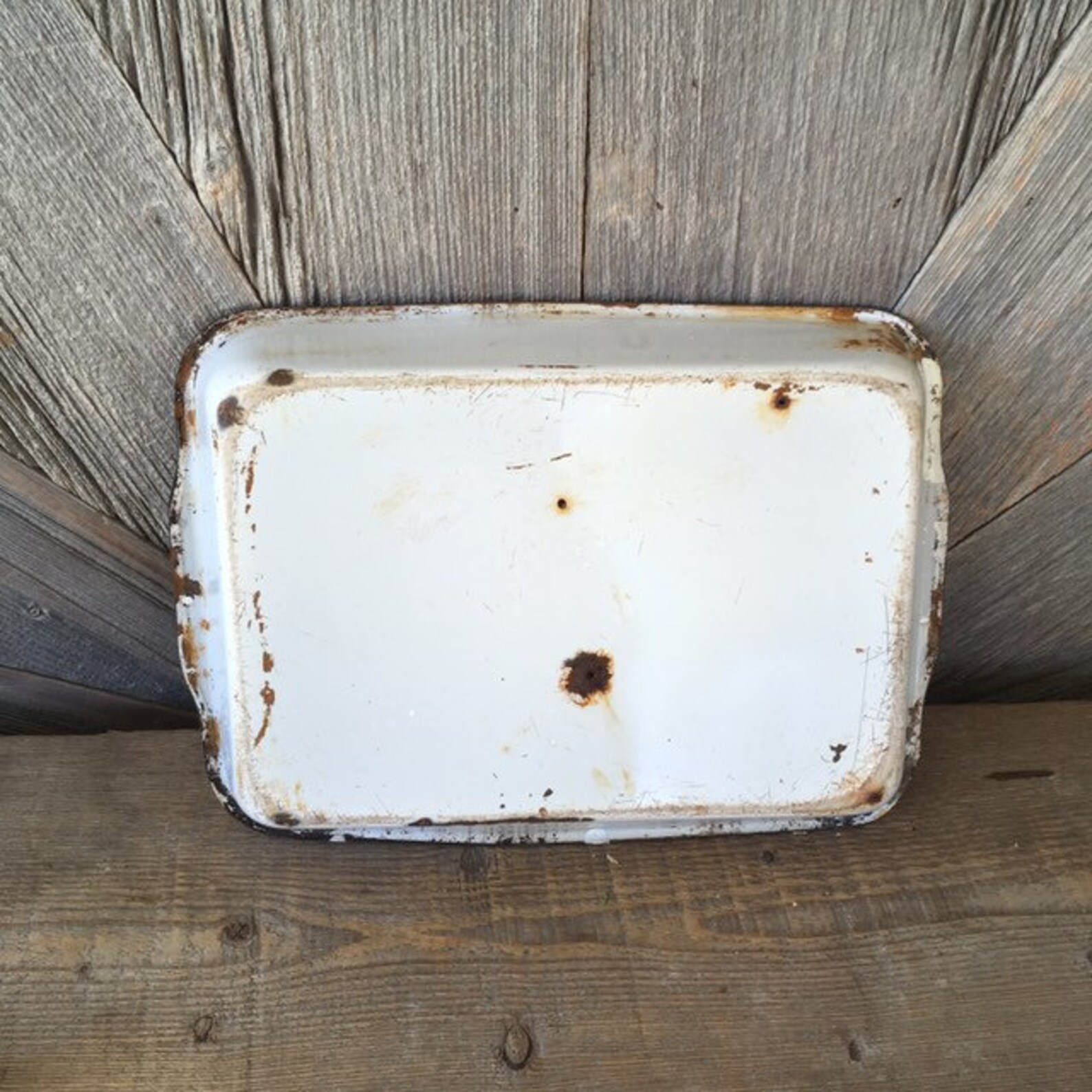 Vintage Refrigerator Enamel Pan Rectangular Bowl Drawer Etsy