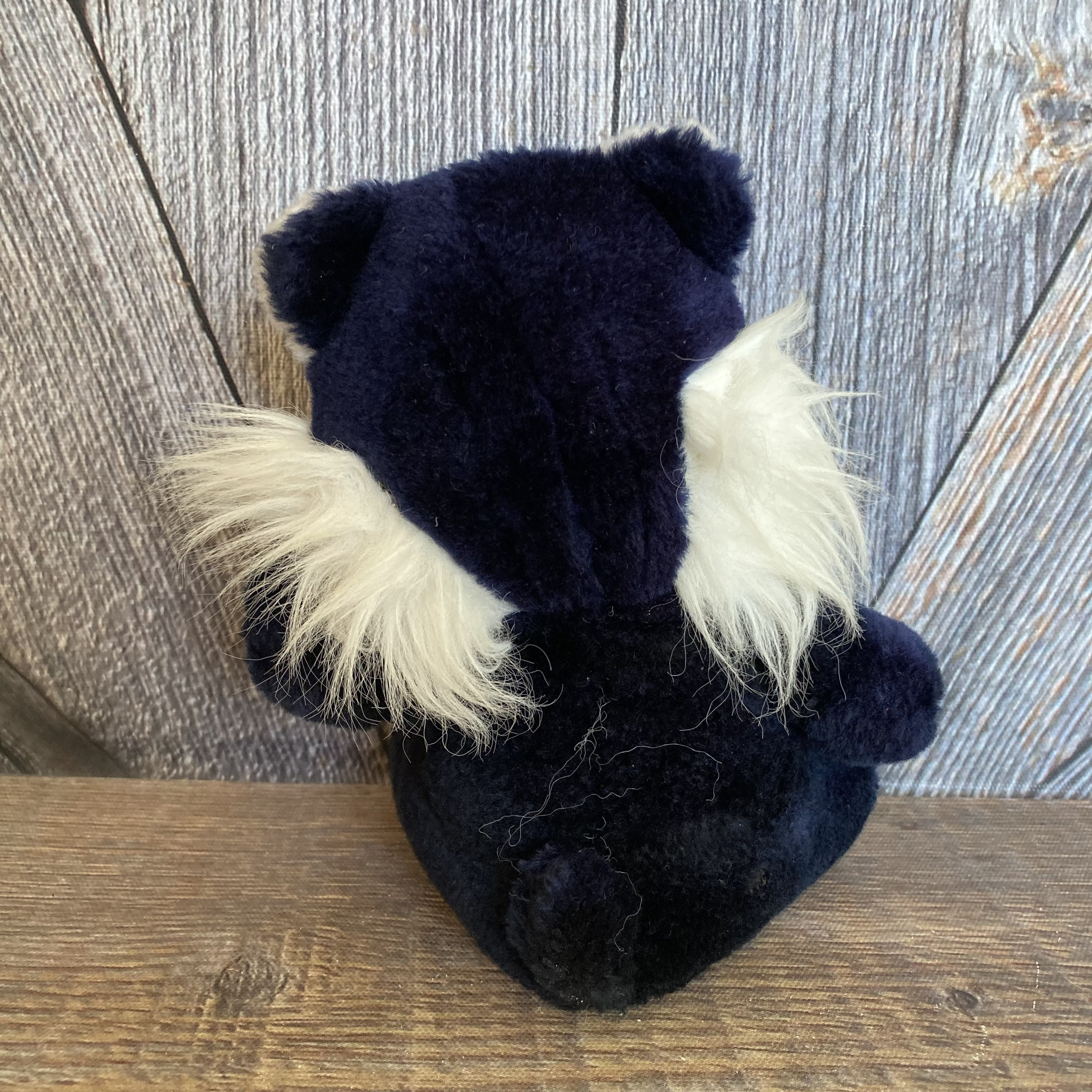 Vintage Cat Plush Toy Swib Black and White Cat 1984 80's Toy
