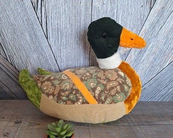 Vintage Plush Mallard Duck 80s Stuffed Stuffie Duck Duck Decoy, Plush ...