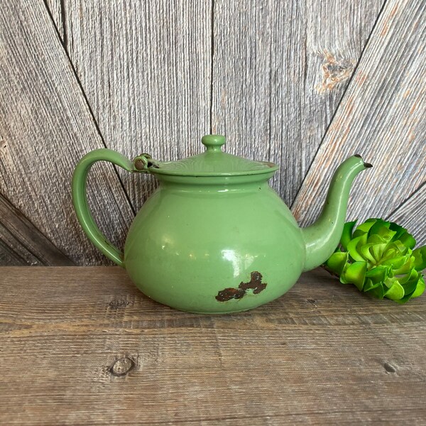 Enamel Tea Pot Etsy