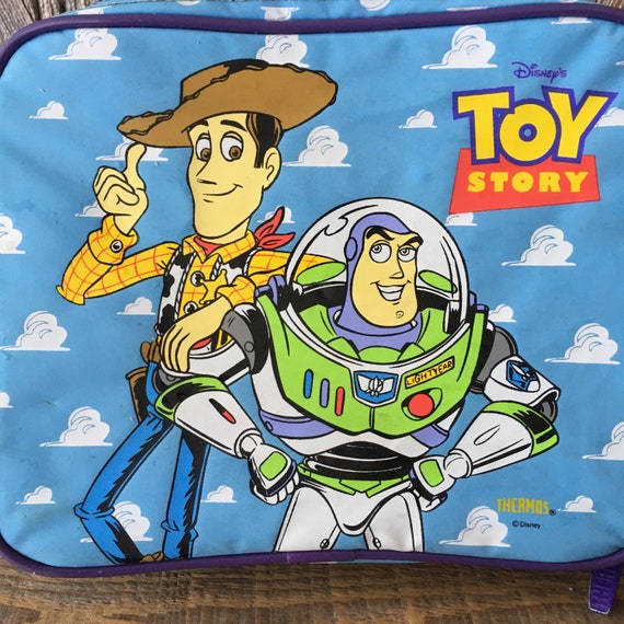 Toy Story Lunch Box Soft Fabric Vintage Disney Thermos Brand