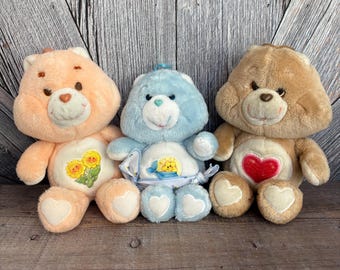 Vintage 2002 Tenderheart Care Bear Plush | 80s Nostalgia Toy - Etsy