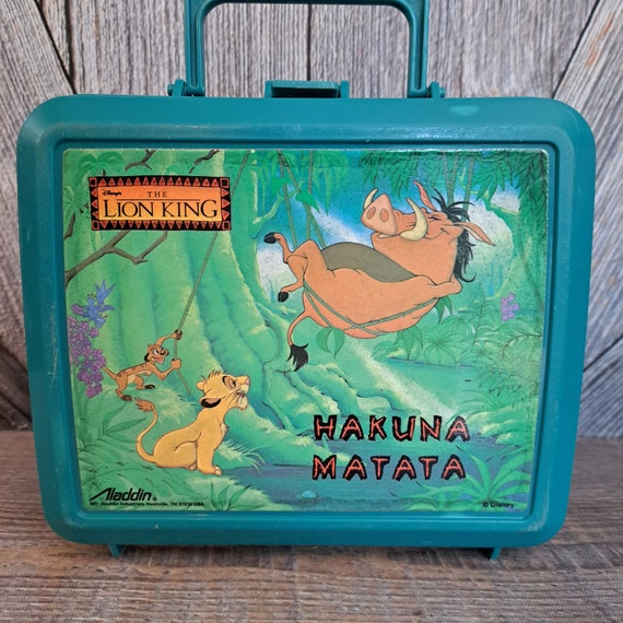 The Lion King Lunch Box {Vintage 90's Disney Green Al… Gem