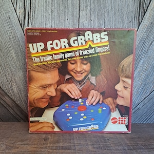 Vintage Up for Grabs Board Game, 1978 Mattel Board Game, Ages 8 to Adult, 2 to 4 Players, Family Fun Night, Game Night, Fun Game, Church