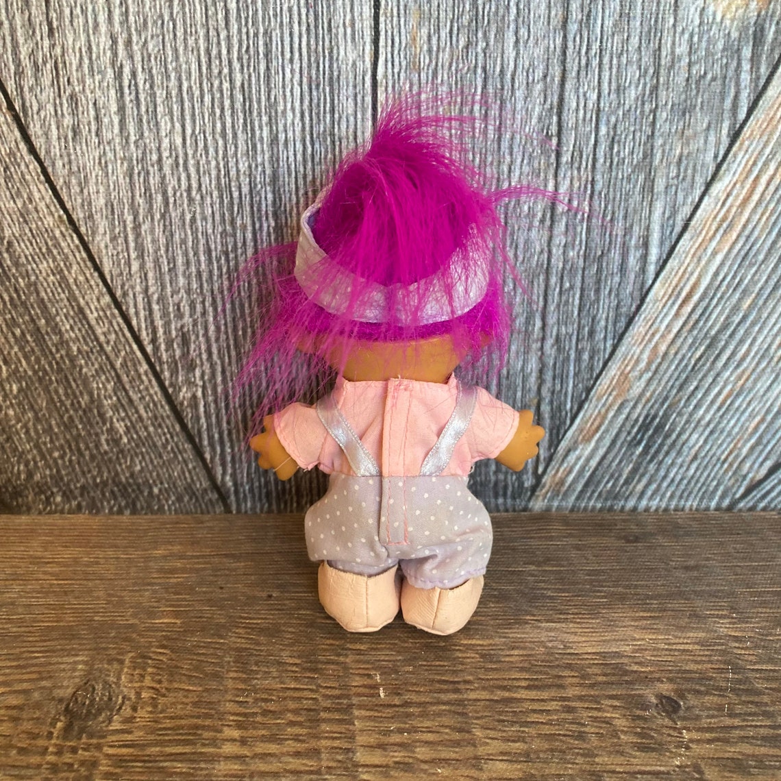 Vintage Troll Doll baby Sailor Troll With Pink Hair Purple Etsy