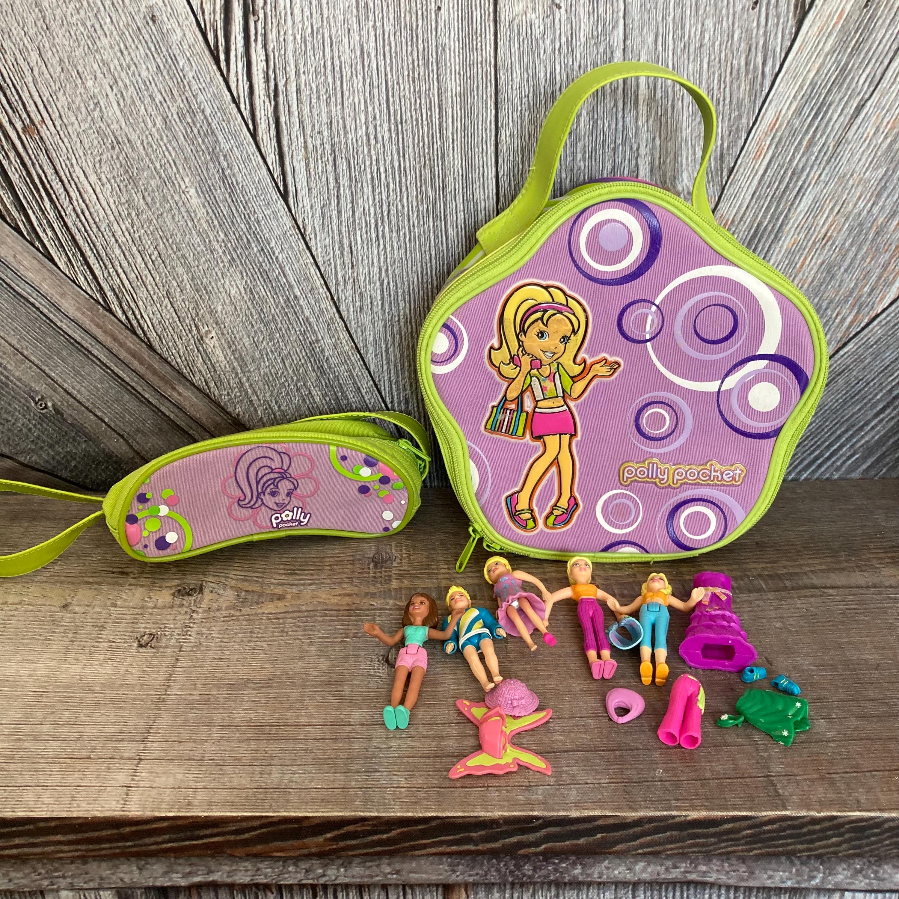 Vintage Polly Pocket Doll Case Carrying Case Bag Purse {2003