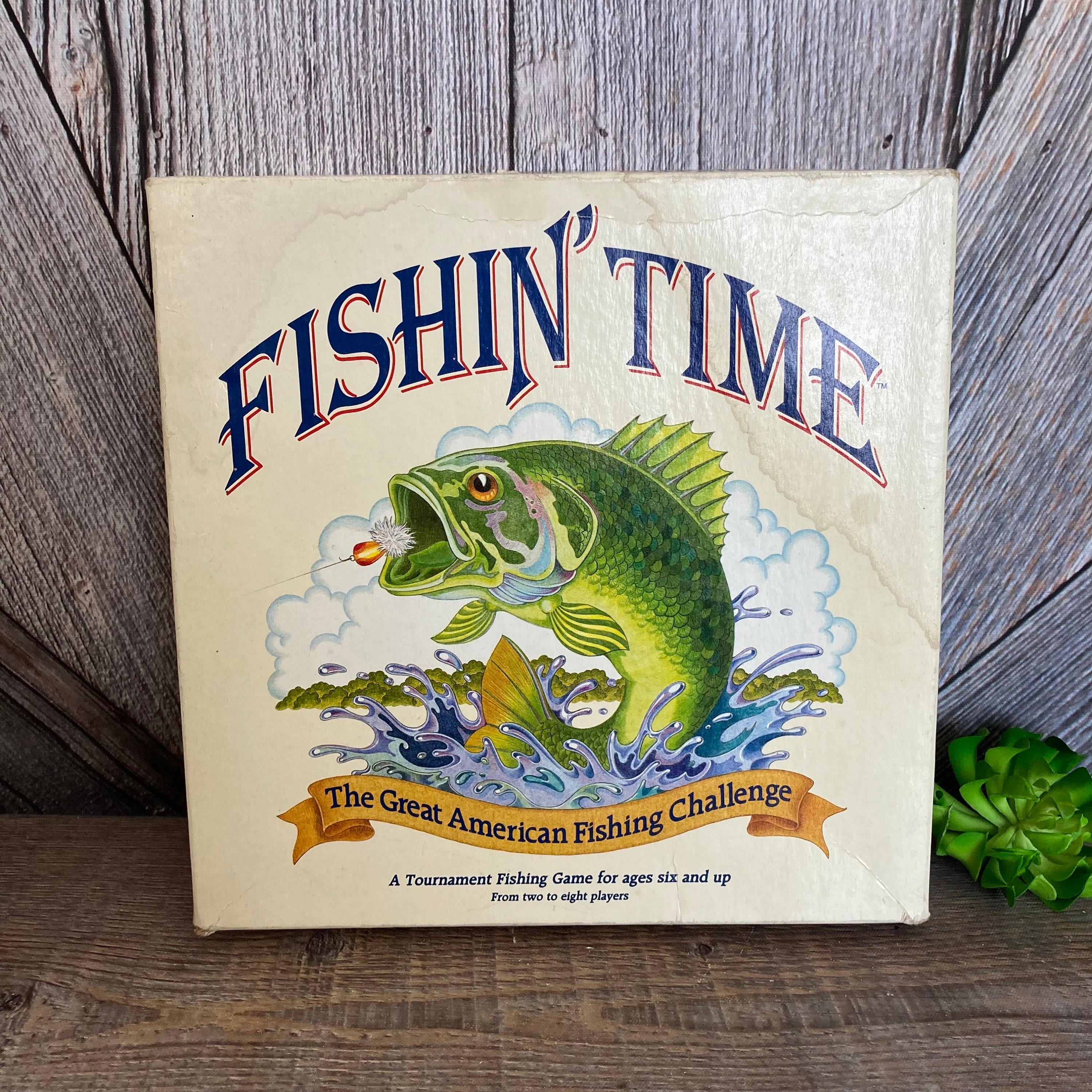 Vintage Fishin' Time Game, the Great American Fishing Challenge