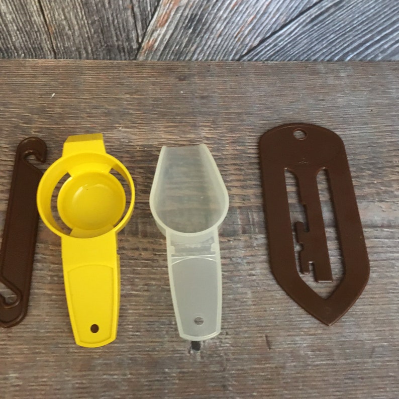 Vintage Tupperware Gadgets 6 Pc Plastic Tupper Ware Free Etsy