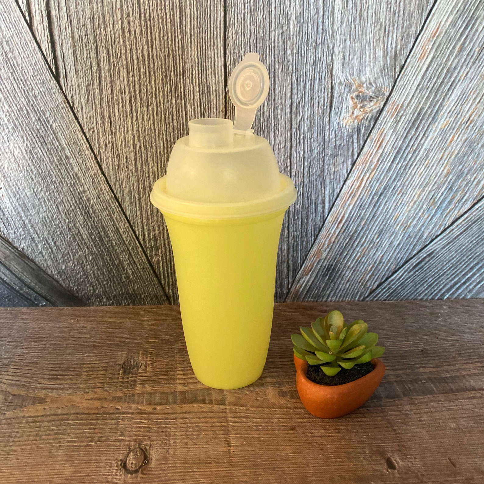 Vintage Tupperware Drink Shaker Storage Container Plastic Etsy