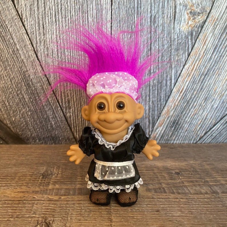 Vintage French Maid Troll Doll old Fashion Servant Troll W/ Etsy