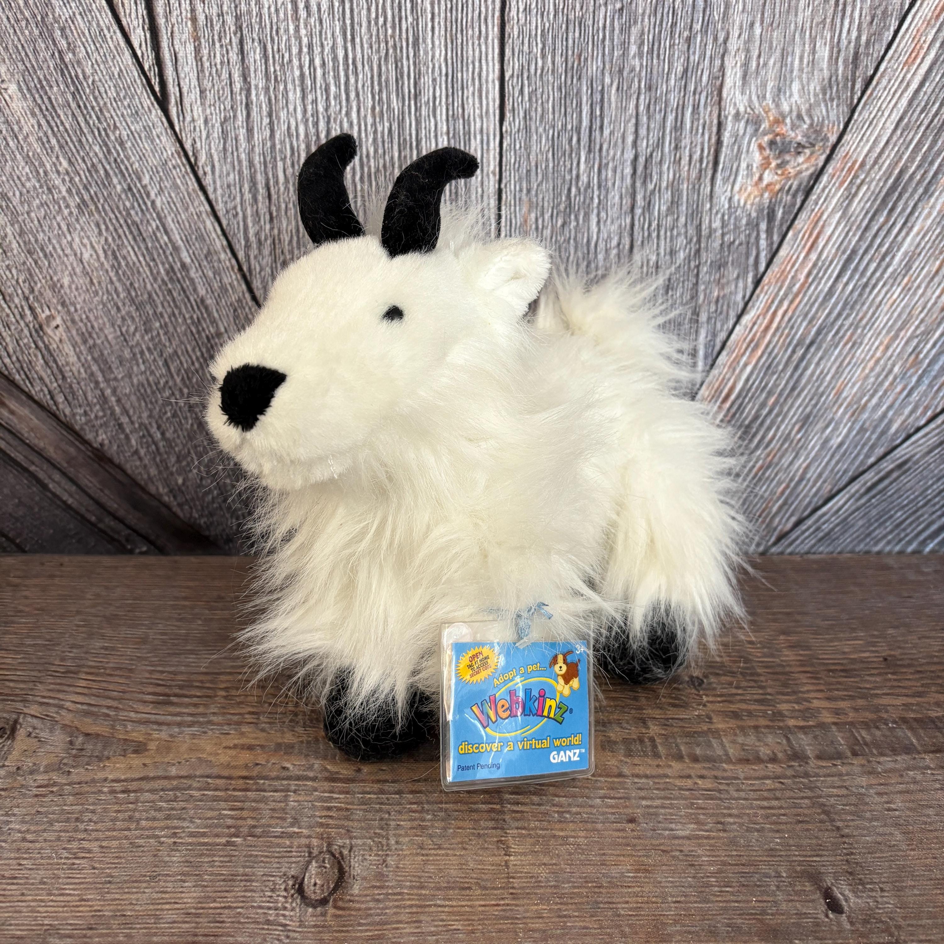 Vintage Webkinz Mountain Goat Plush Ganz 9 Inch ORIGINAL Toy