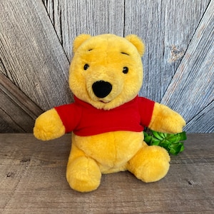 Vintage Winnie the Pooh Stuffed Pooh Toy {Mattel TALKING MOVING} 11 Inches Nursery Kids Room Decor Plush Stuffed Animal DISNEY Teddy Bear