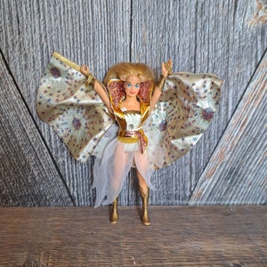 Vintage Princess of Power Starburst She-Ra 1985 with Clothing {He-Man MOTU Original 80's Action Figures} Girl Doll Toy