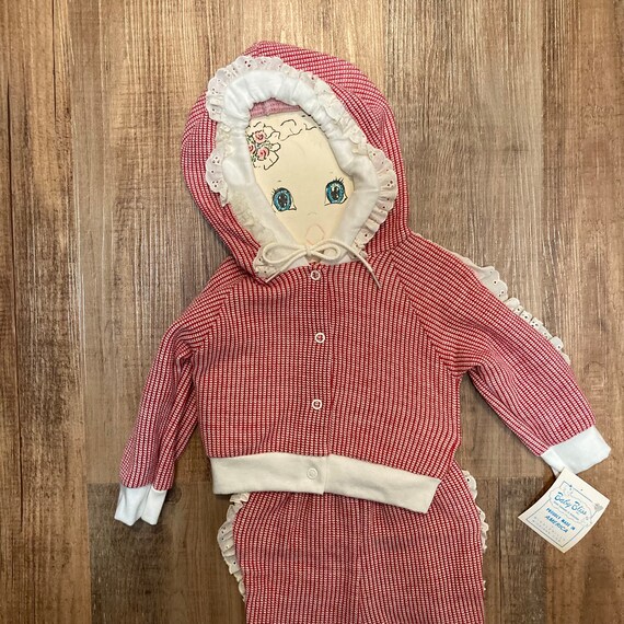 Vintage Baby Outfit, Winter Sweater and Pants Mat… - image 2