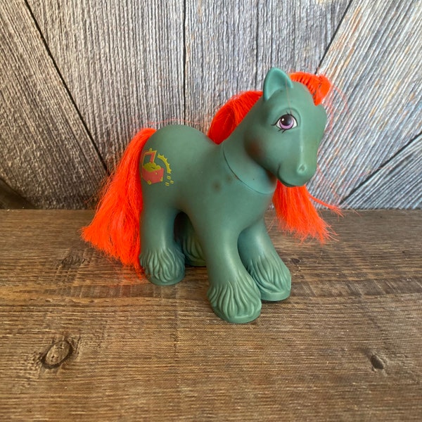Vintage My Little Pony Big Brother Barnacle Treasure Pirate Generation 1 G1 1987} 1980s My Little Pony Original Horse Toy Birthday Gift