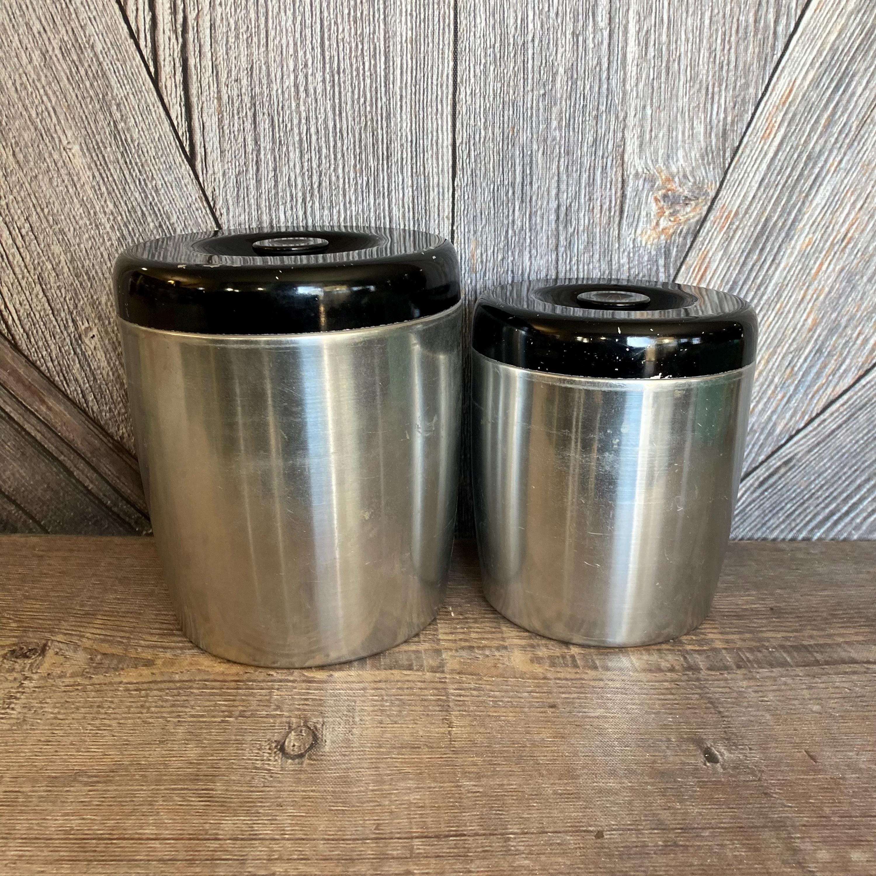 Vintage Canister Set {aluminum West Bend Sugar Coffee Set of 2 