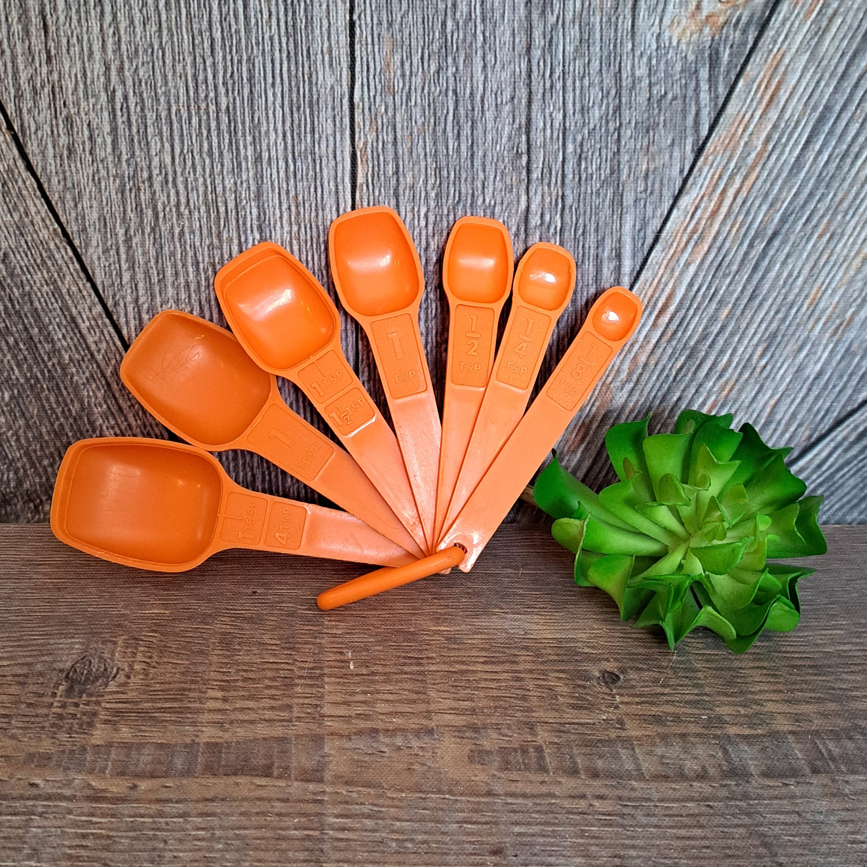 Vintage Tupperware Measuring Spoons Plastic Tupper Ware Measuring